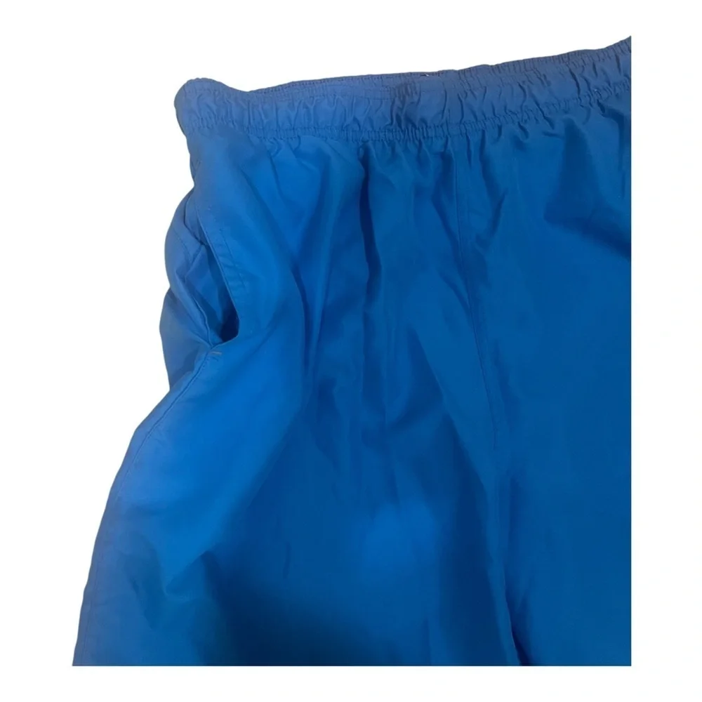 Nike royal blue polyester Men’s  swim trunks Large pockets elastic waist string